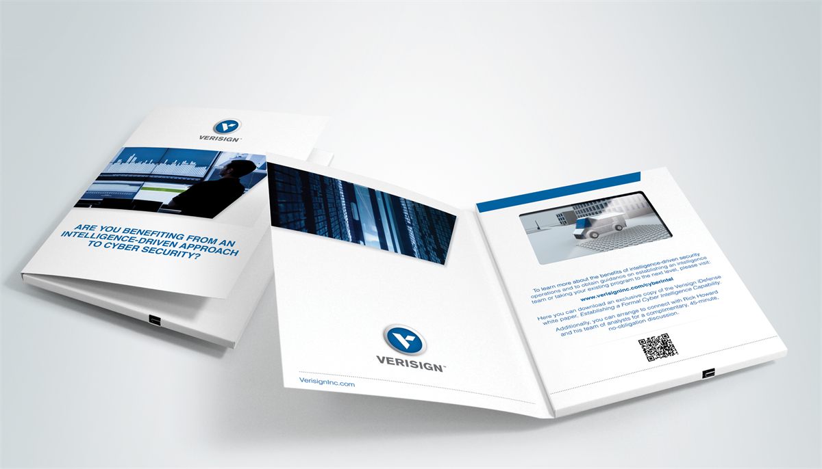 Brochure vidéo corporate avec écran intégré